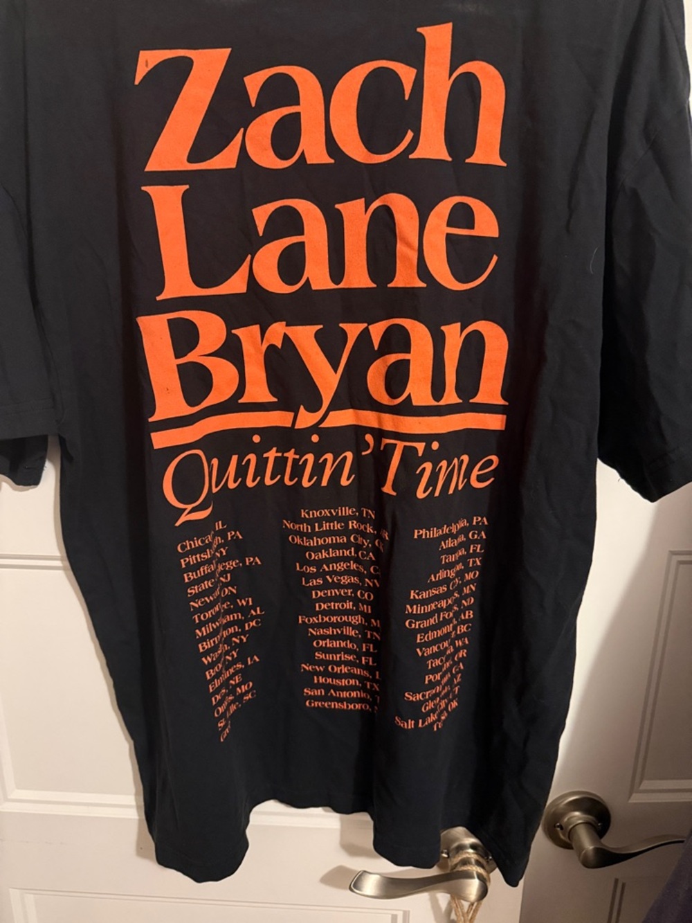 Zach Bryan Quittin Time Graphic Tee Size: Large